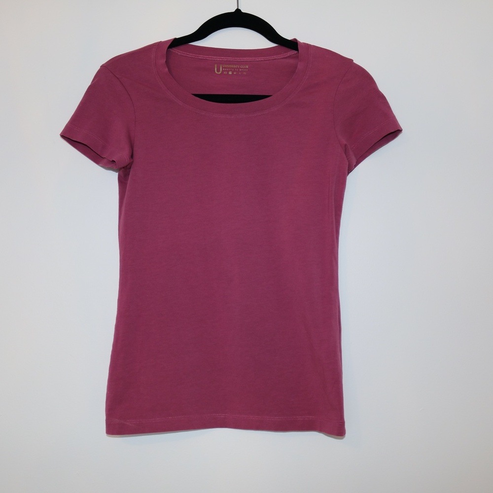 university club fitted shirt small purple